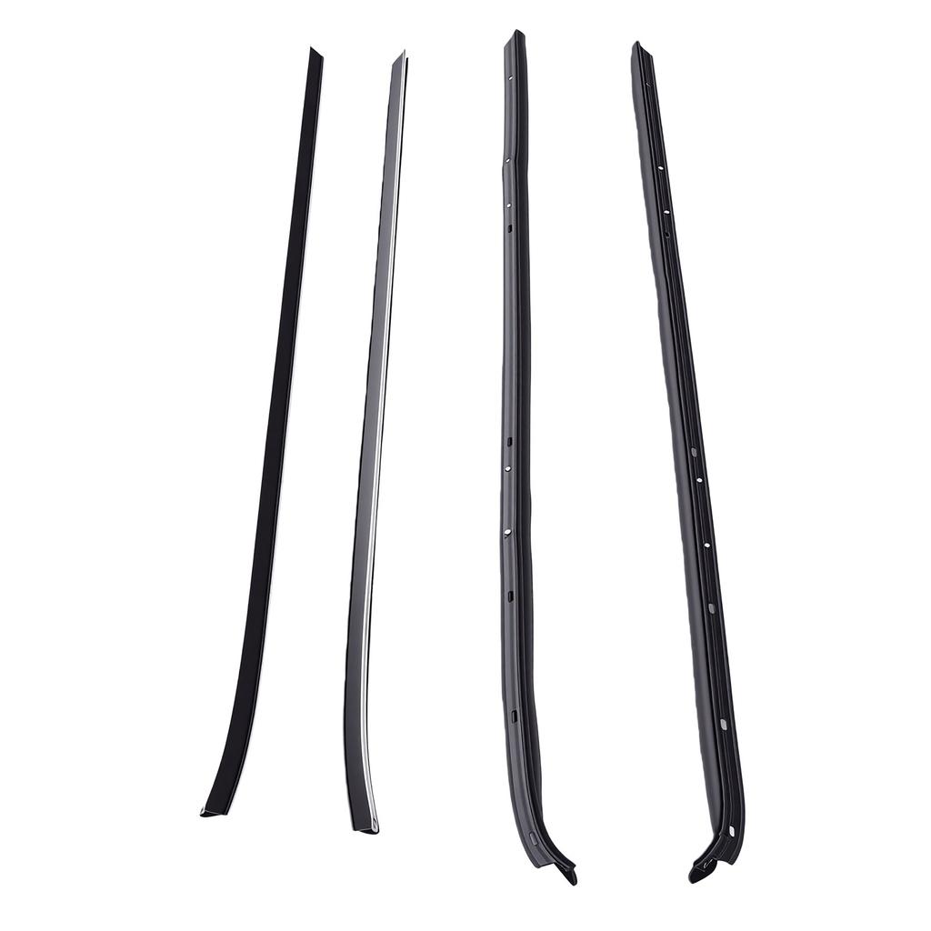 4pcs Window Sweep Weatherstrip Seal Kit Replacement for Firebird 1970 1981 KG2018A KG2017A