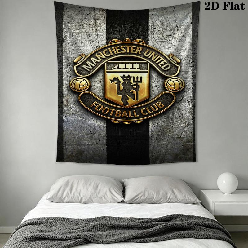 Manchester Logo Threepiece Set 1 Duvet Cover 2 Pillowcase Without Core Duvet Cover And Pillowcase Soft And Comfortable