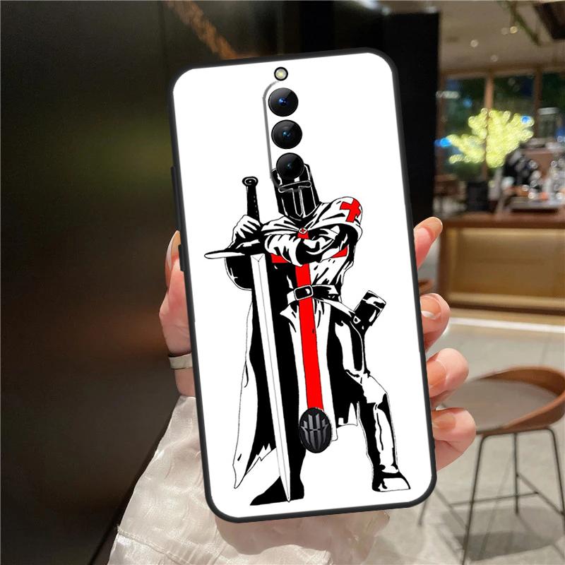 Christian Templar Knights Case For ZTE Nubia Red Magic 8 Pro 8S Pro Plus RedMagic 9 Pro Plus 6 7 6S 7S 6R 5S 5G Cover