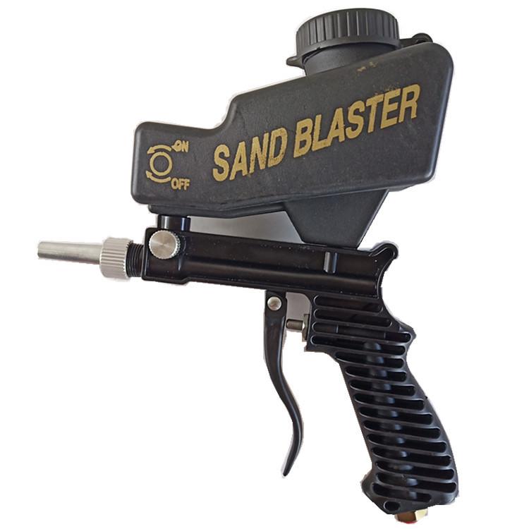 Mini Handheld Pneumatic Sandblasting Gun with Gravity Feed - Portable Hardware Tool