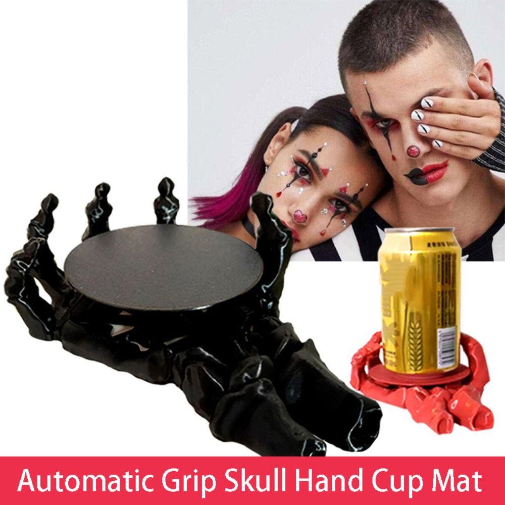 

3D-печать Ghost Hand Coaster Автоматическая ручка для напитков Подставка для стаканов Подставка для воды Украшение дома серебряный