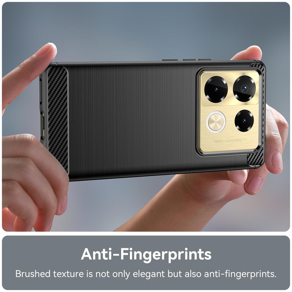 Pentru Infinix Note 40 Pro note10pro+ 5G Husa din silicon Husa moale mata pentru Infinix Note40 Pro plus 5g Carcase de lux din fibra de carbon