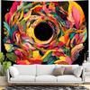 Colorful Vortex Theme Digital printing polyester wall hanging tapestry decorative Living room bedrooms Office background gift