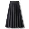 Sibeishe Commuter Style Spliced A-Line Midi Skirt