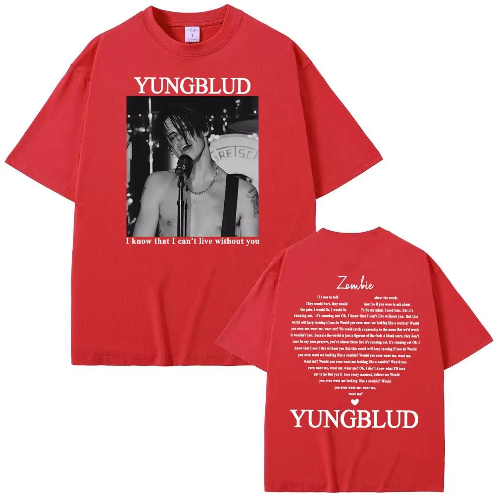 Yungblud Zombie Rocková Kapela Grafické Tričko Pánské Hip Hop Retro Hudební Fanoušek Oblečení Trička Dámské Ležérní Kulatý Výstřih Vysoce Kvalitní Tričko