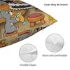 The Little Mole and Friends Pillow Case  Soft Pillow Cover For Sofa Home Decoration Funny Cushion Cover