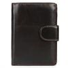 Men's Short Leather Wallet Retro Change Bag Vertical Card Bag Large Capacity Coin Purse