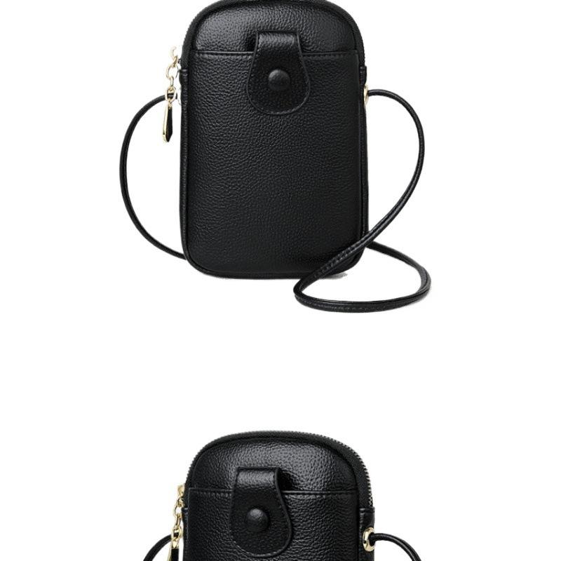 Crossbody Frühling und Sommer vielseitig leicht und dünn Damen Schulter weiches Leder Tasche Mini Tasche Handy Kleingeldtasche