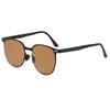 BY8105 Foldable Metal Square Frame Sunglasses for Women Retro Korean Style with European and American Driving Trend