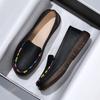 Leather Shoes For Women Flats White Black Loafers With Heels Shoes Casual Women's Moccasins Slip On Flat Shoes Summer Footwear