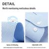 ROMON Men's Long-Sleeve Wrinkle-Resistant Business Shirt