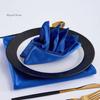 Polyester Serving Fabric Napkin Cloth Table Dinner Plates Linen Handkerchief Towel Set For Hotel Wedding Party Events Decoration