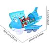 Flugzeugspielzeug, elektrisches Verkehrsflugzeugspielzeug mit Ton und Licht, drehbares Passagierflugzeugspielzeug, Flugzeugmodell, Eltern-Kind-Spielzeug für Jungen und Mädchen, Kinderspielzeug