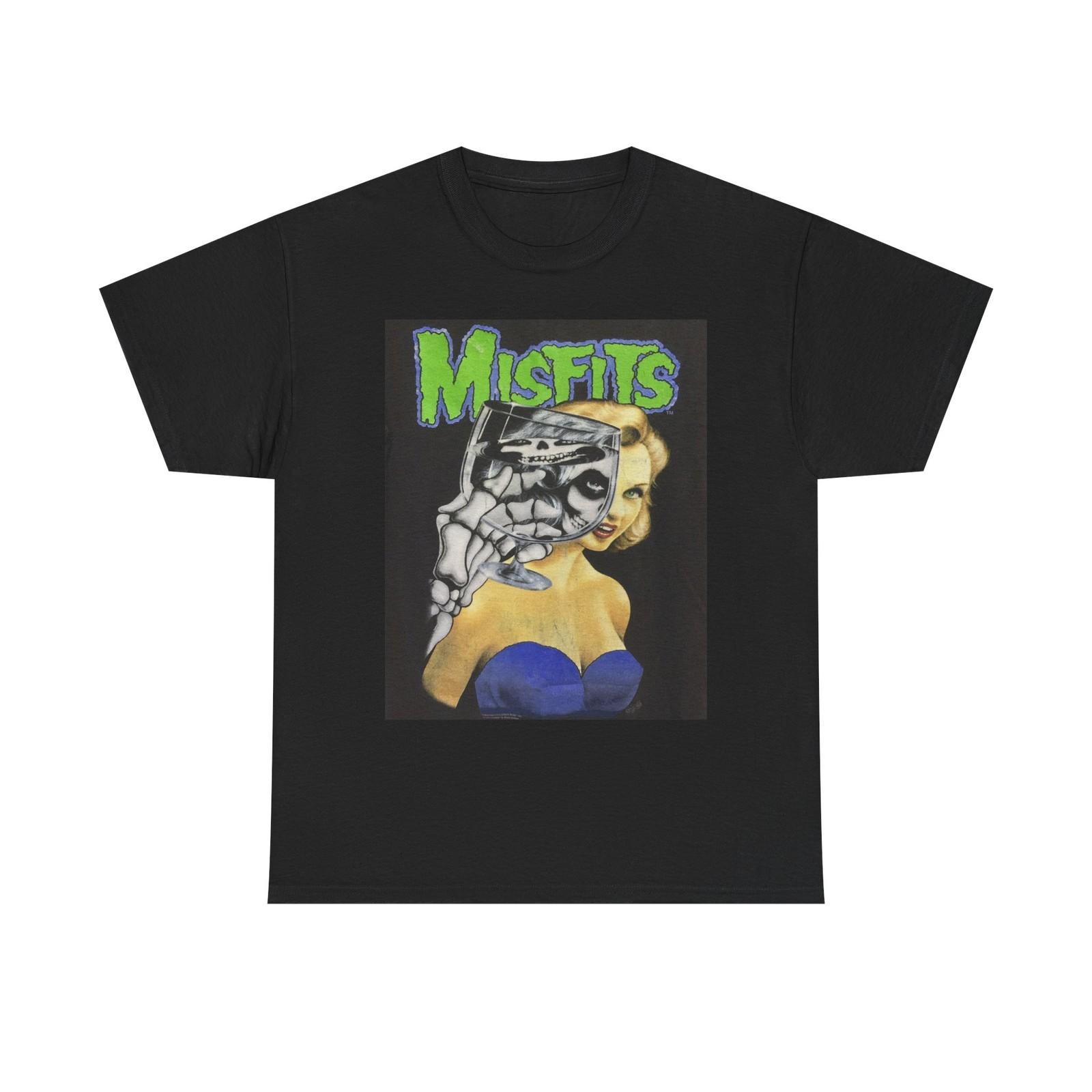 Misfits Graphic T Shirt Vintage Metal Women Retro Unisex Heavy Cotton Tee L