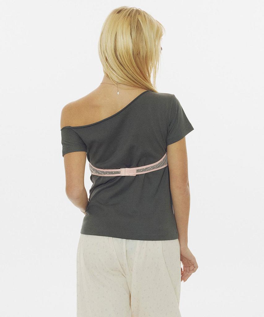 SCULPTOR Hook Me Up Layered Tee Charcoal
