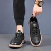 Genuine Leather Men's Casual Shoes Lace Up Soft Sole Flats Non-Slip Leisure Walk Hiking Shoes Handmade Simple Loafers Moccasins