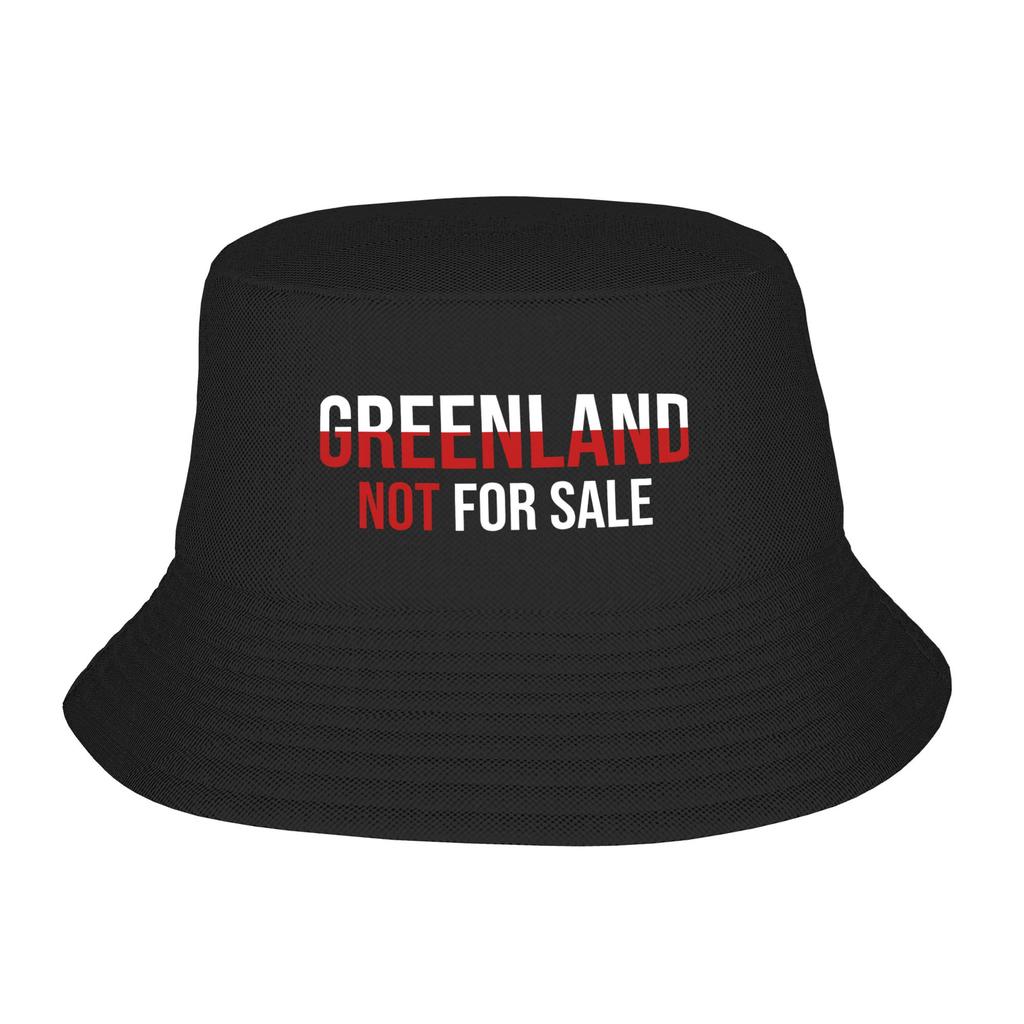 Unisex Greenland Not For Sale Bucket Hat Personality FisherUnisex Hats Summer Casual Vacation Caps Street Style Pattern Visor Hat