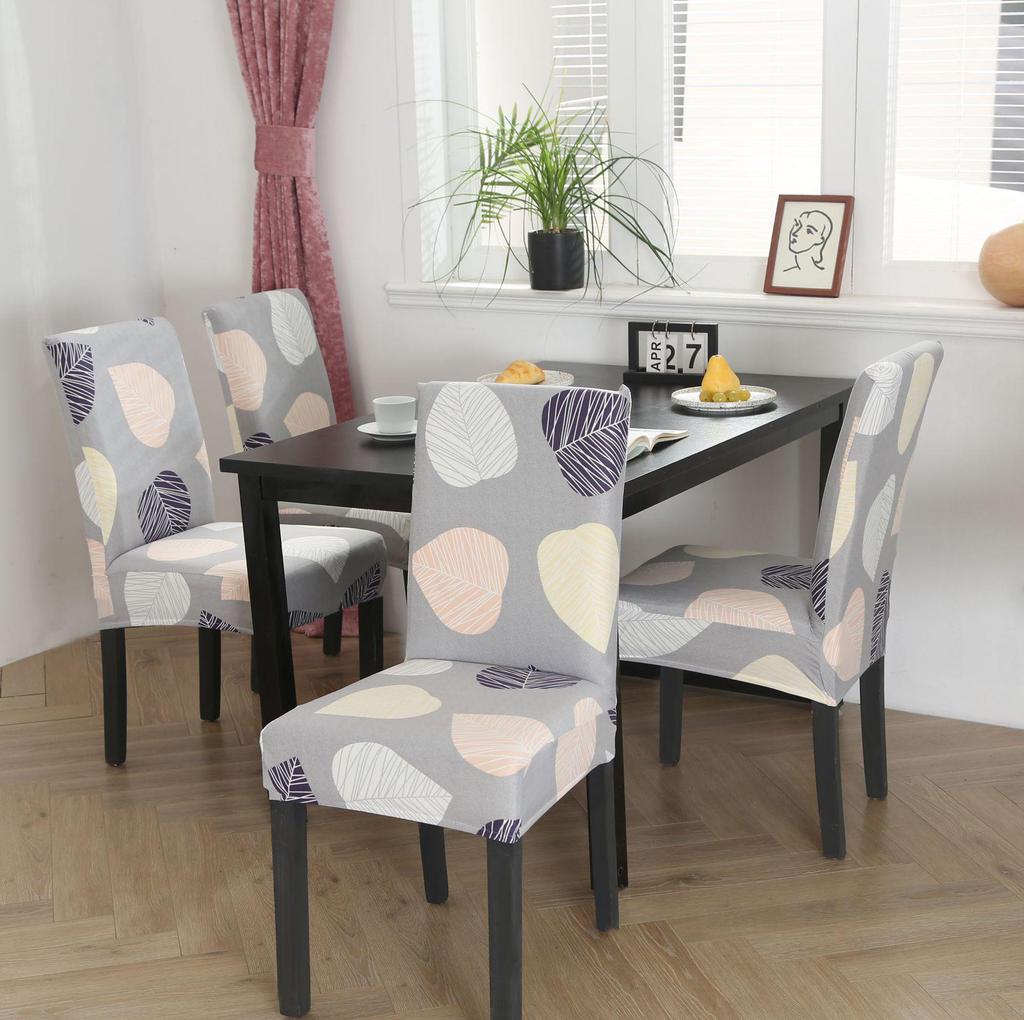 Stretchable Printed Chair Cover, Dustproof, for Home or Office Seats