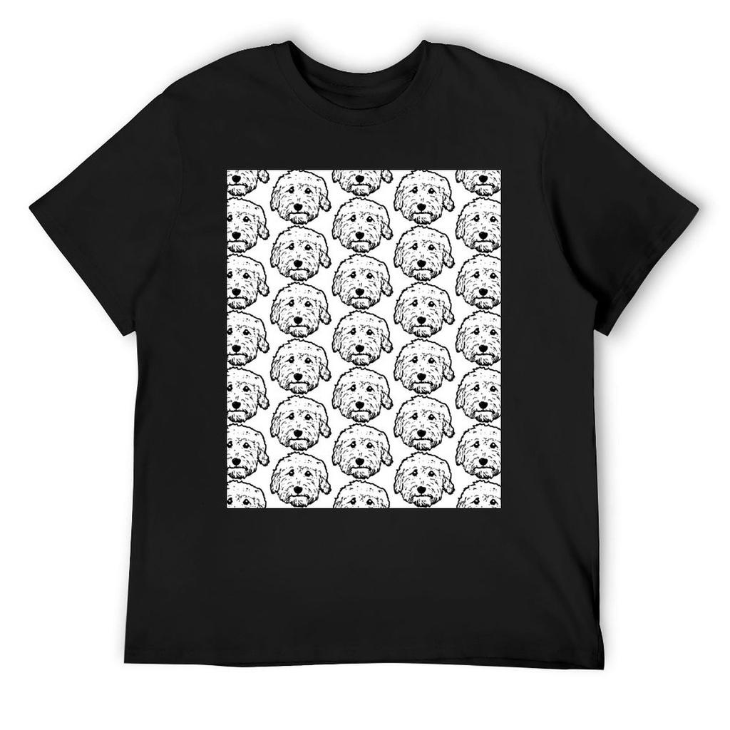 Goldendoodles! Labradoodles - any adorable doodle dog in black and white T-Shirt graphic t shirts anime shirts men