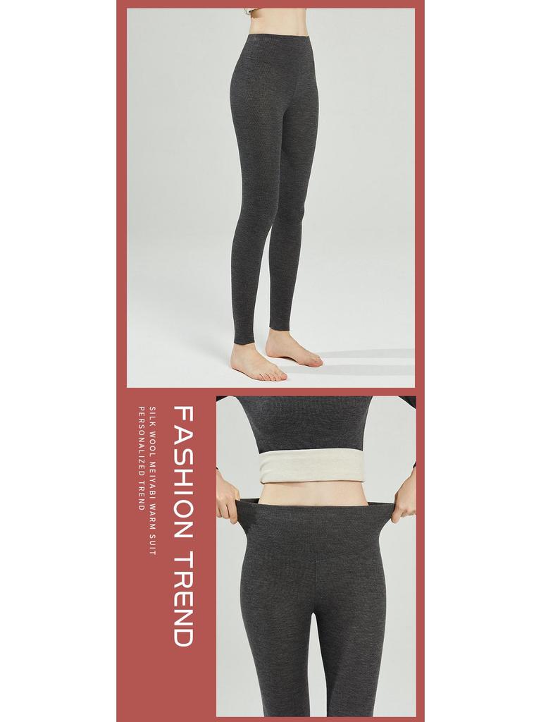 Women's High Waist German Velvet Cashmere-Lined Leggings - Slimming, Warm, Autumn/Winter Outerwear