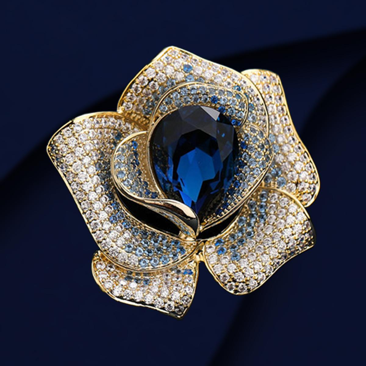 Модная женская роскошная брошь в виде цветка, изысканная брошь, зимний новый тренд