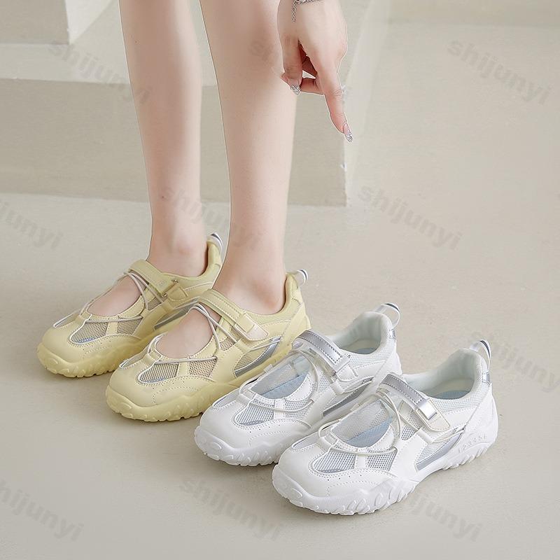 Fashion 2025 Summer New Mesh Breathable Casual Sports Shoes for Women Fashion Trend Comfortable Versatile Shallow Mouth Chunky sneakers