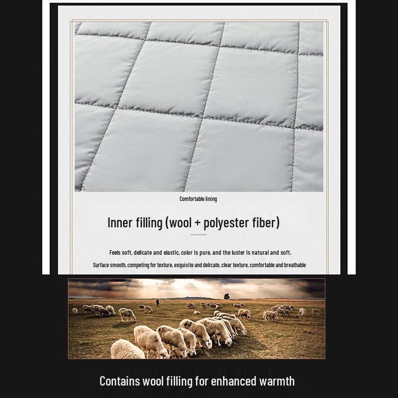 ROMON Men's Autumn/Winter Padded Hooded Jacket