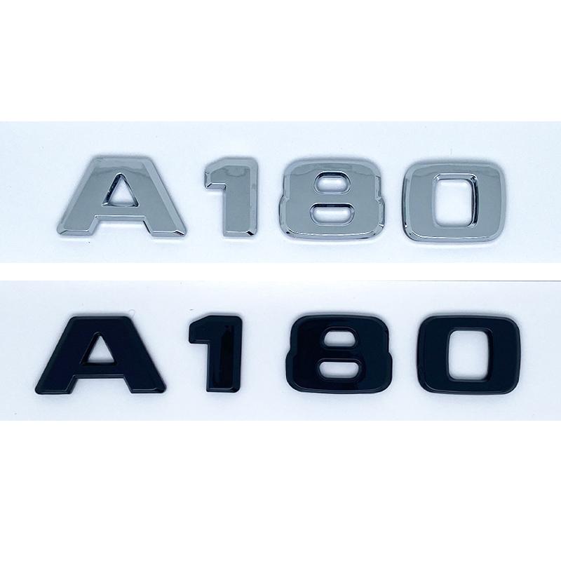3D Buchstaben A180 A200 A220 A250 A260 A180d A220d 4Matic ABS Emblem für Mercedes Benz A Auto Kofferraum Heck Logo Aufkleber