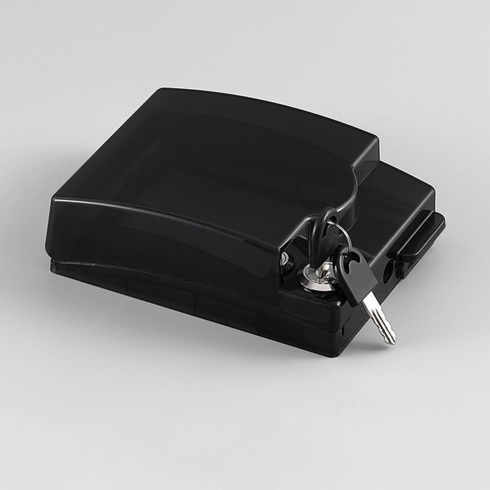 

Waterproof Lockable Socket Box with Key Protective Cover for Electrical Outlets in Bathrooms Kitchens and Outdoors чорний