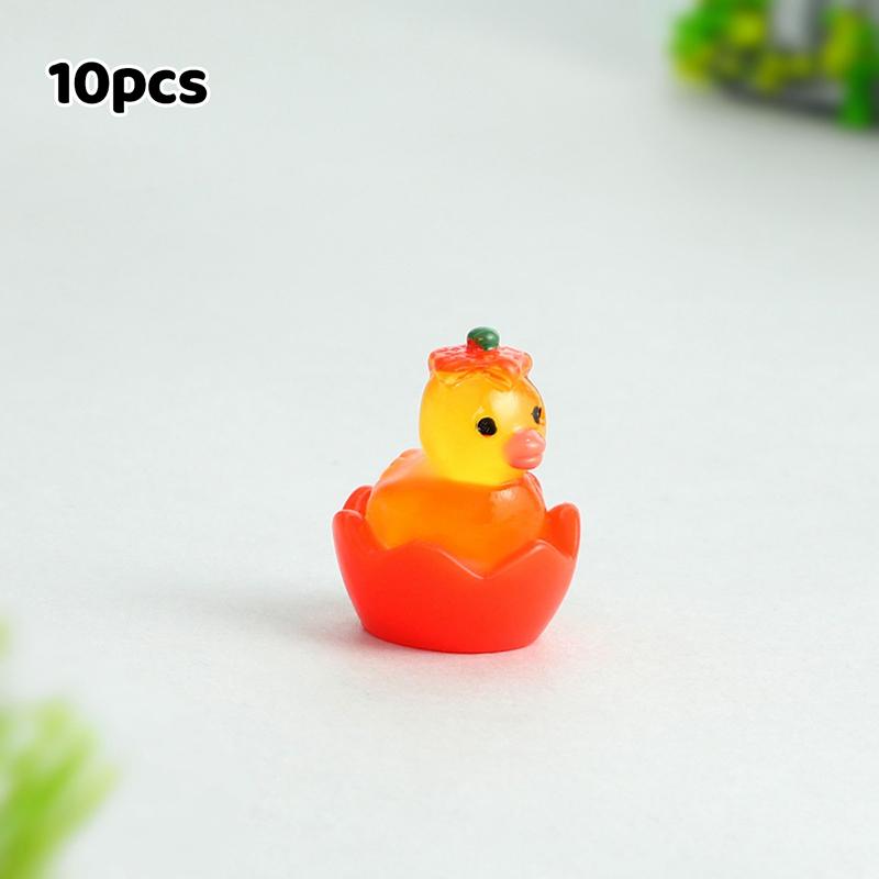 

Mini Duck Desktop Decoration Character Hatched Duck Fruit Pie Cartoon Animal Diy Miniature Home Decoration