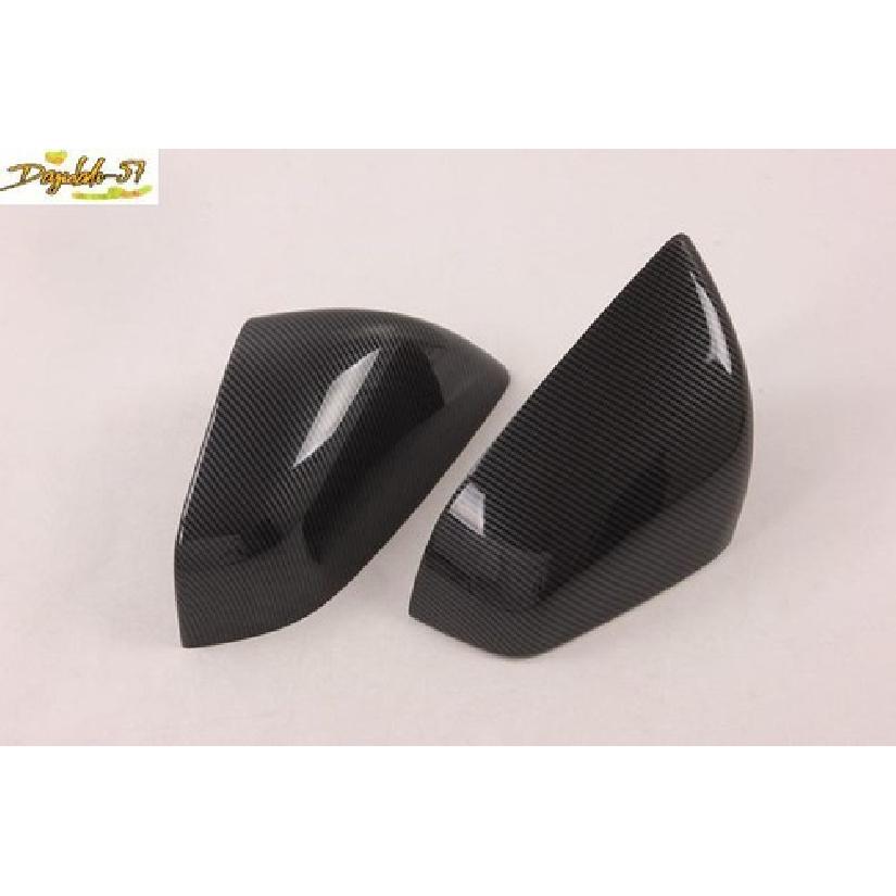 Carbon Fiber Rearview Mirror Lamp Cover Trim Fit For  Tesla Model X 2pcs New