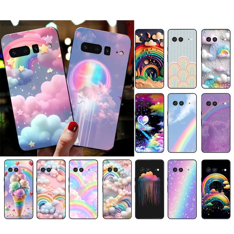 

Чехол для телефона Kawaii с радужными облаками и звездами для Google Pixel 8 7 Pro 7A 7 6A 6 Pro Pixel 8A 4A 3A 4 XL Pixel 5 6 4 3 3A XL