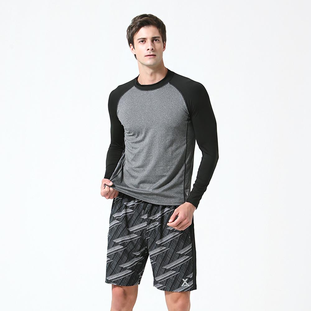 Beijigelleu Men'S Raglan Rash Guard Set Top Bem-S913K + Bottoms Bem-S914K
