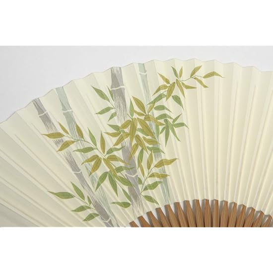 [Hasegawa] Folding Fan, Bamboo, Handmade by Kyoto Artisans, Includes Fan Case and Gift Box, Bamboo