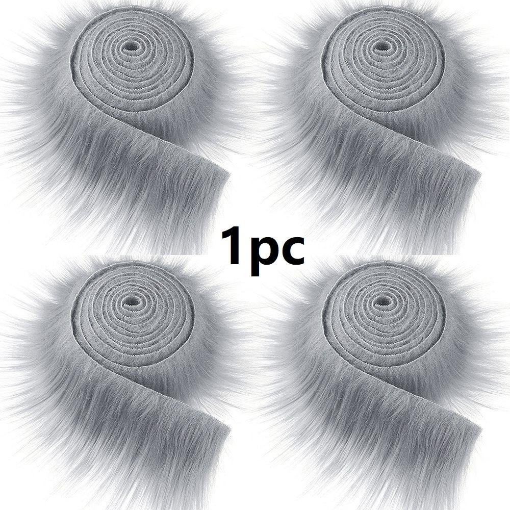 1Pc 1.5M Faux Fur Ribbon Tapes Diy Apparel Sewing Fluffy Trim Trimming Fabric Home Decoration Sewing Costume Plush Stripe Gift
