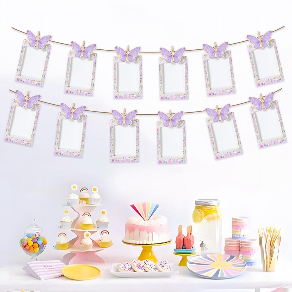 Butterfly Spiral Pendant  Hanging Banner Pink Butterfly Theme Birthday Party Decoration Kids Baby Shower Wedding Party Supplies