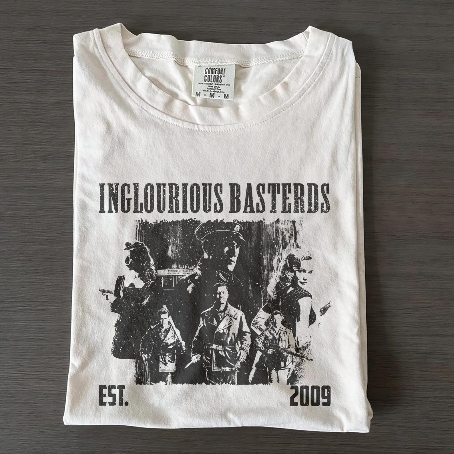 Inglourious Basterds Movie T shirt, Comfort Colors Vintage Tee XL