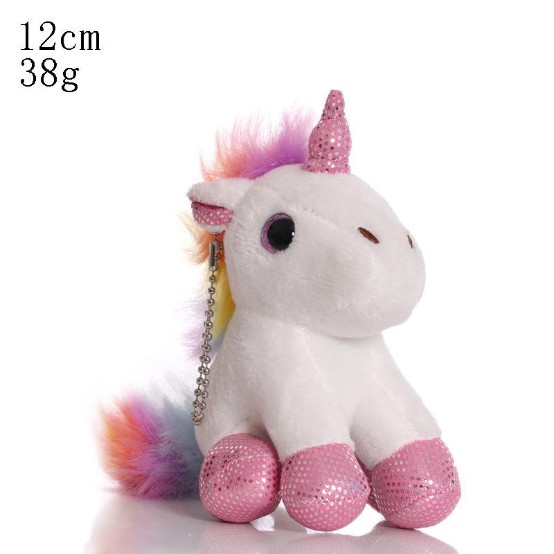 Unicorn Pendant Doll Schoolbag Plush Toy Rainbow Dream Ins Cute Pony Doll Key Pendant