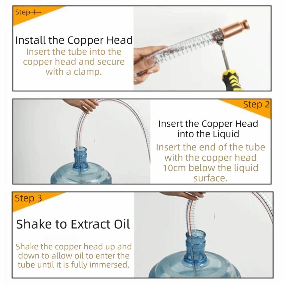 Metal Buckle Siphon Hose Heavy Duty Fuel Transfer Tube Jiggler Hose Jiggler Pump  Boats