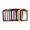 Double-Sided ID Badge Case PU Leather Work Identity Name Card Cover Employee Card Colorful Business Card Holder Credit Card