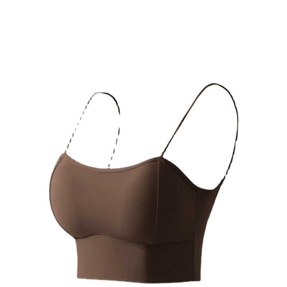 Thickened 4 Cm Chest Pad, Summer Ice Silk, Large U Back, Sling, Beautiful Back, Chest-wrapped Tube Top, No Steel Ring Backing, Underwear, Bra.