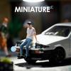 1 Piece Miniature Figurine 64 People Model Collectible Diorama Figure Doll Toy Resin Hand Painted