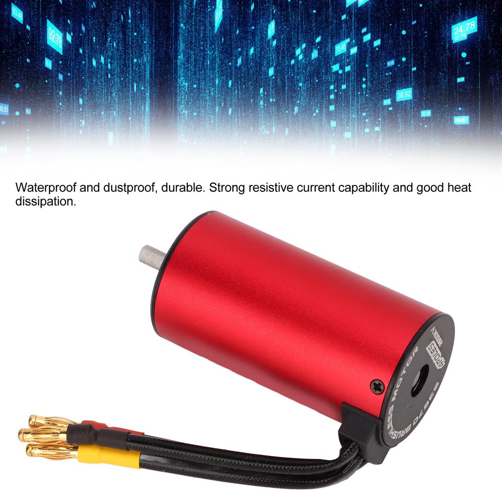 670 2650KV RC Brushless Waterproof Motor Aluminum Alloy RC Brushless Motor for 1Celsius8 RC Crawler Car