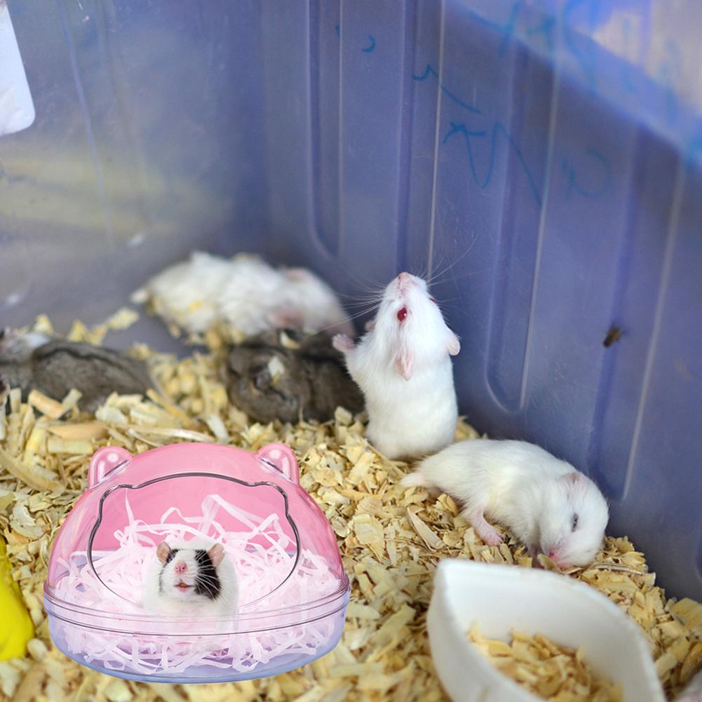 Multipurpose Pet  Transparent  Bathroom Cartoon Shape Detachable Anti-splash Observation Bathtub Toilet For Hamster Small Animals