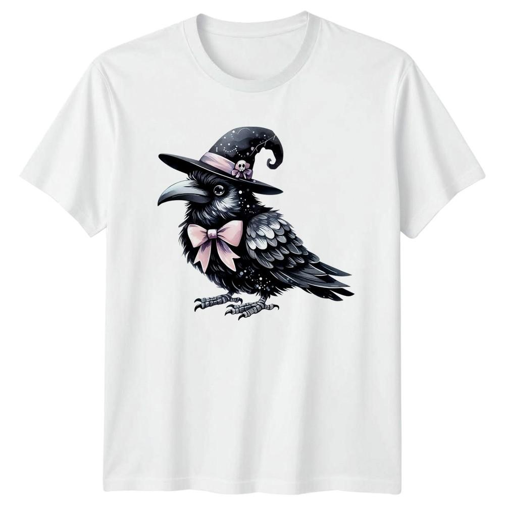 Pink Coquette Crow Unisexs TShirt Pink Halloween Spooky Halloween Gift For Her S
