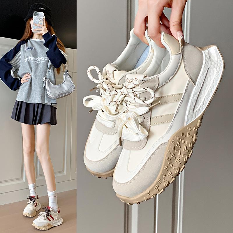 2025 Autumn New Korean Version Breathable Forrest Gump Shoes Female Ins Student Casual Shoes Female Platform Running Shoes JCF2608