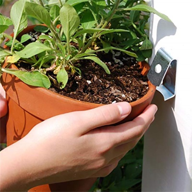 Set of 12 Durable Iron Plant Hangers Unique Iron Flower Pots Hooks Sturdy Planter Rack Suitable For Indoor Outdoor