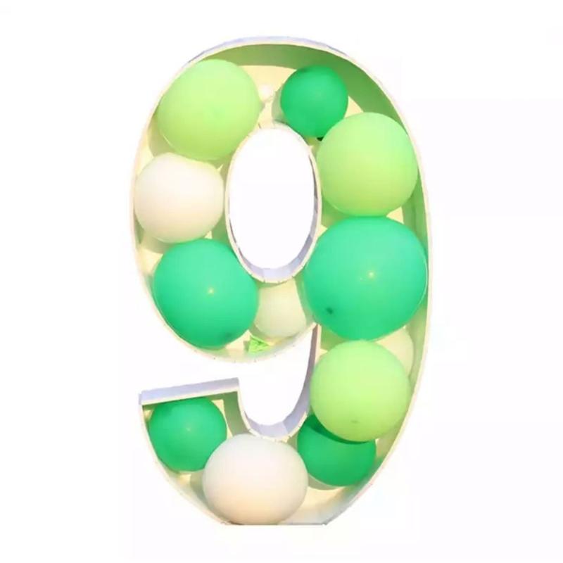 User Friendly Latex 3D Number Balloon Display Stand For Festival Event Baby Showers Photo Backdrops