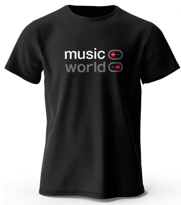2026 Summer New Unisexs Music World Print Tshirt Classic Fun Pattern Unisexs And Unisexs Summer Top 21st Century Style S