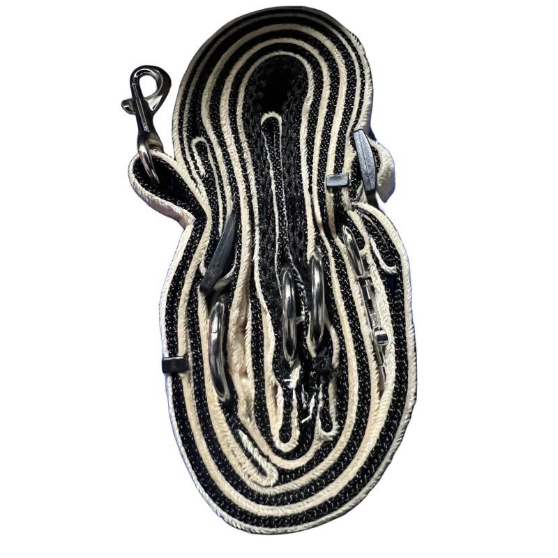 Multifunctional Jean Cloth Dog Leash Adjustable Length Free Hands Double Heads Leash for Small Medium Large Dogs Walking Running